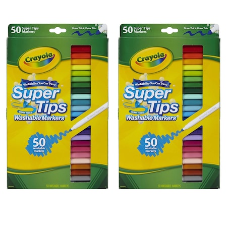 Crayola Washable Super Tips with Silly Scents, PK100 BIN585050
